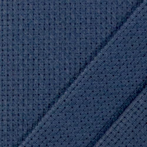 Image of KCS 4 /6 pc of 12 inch x 18 inch 30cmx45cm 16 Count Cotton Aida Cloth Cross Stitch Fabric (Navy Blue, 4 pc)