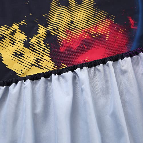 Sdiii 3 Piece Galaxy Gamer Sheet Set Full Size, Fitted Sheet 16” Deep Super Soft Microfiber For Teenage Boys,Kids And Gamer Collector (Full, Galaxy Style) #TOP4