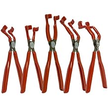 MAG-MATE PLS100S Spark Plug Boot Pliers, Versatile Tools, Durable Plier Set, Prevents Wire Damage, Electrical Shock, and Burns, Secure Grip, 5-Set Tool Kit, 1 of Each Model, Black