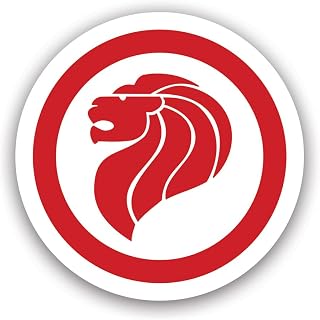 Republic of Singapore Roundel Sticker Decal - Self Adhesive Vinyl - Weatherproof - Made in USA - rsaf Singaporean sgp air Force National Insignia Military Aircraft 2" Wide