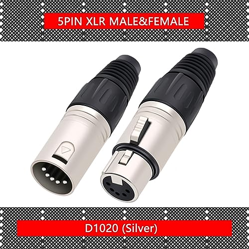 Enchufe de serpiente XLR de 5 pines para solucionar ruidos en cables de microfono 7