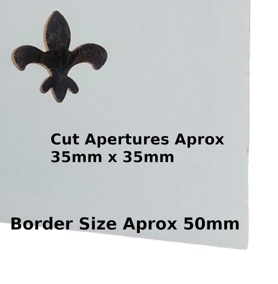 Radiator Screen. White 3mm MDF. Fleur De Lis CNC Cut Design - View #7