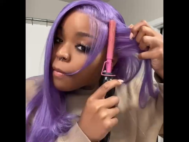 ?24” PURPLE NATURAL STRAIGHT LACE FRONT WIG?NWT* 7197JmrCYAL._AC_UF350,  main image 2
