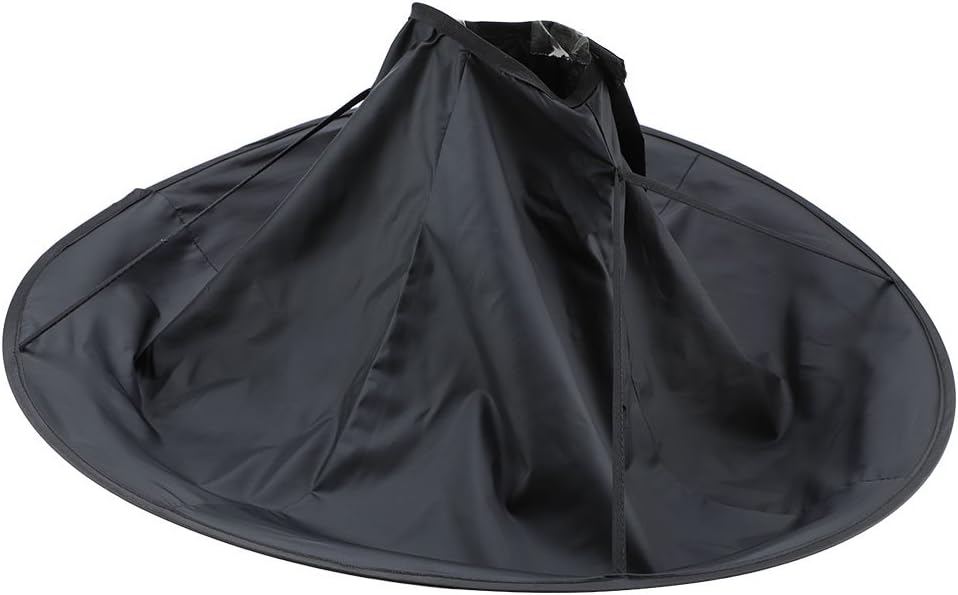 Hair Cutting Cape, Black Barber Haircut Hairdressing Cape, Hairdressing Umbrella Cape for Stylists Salon and Home Use for Adult and Kids