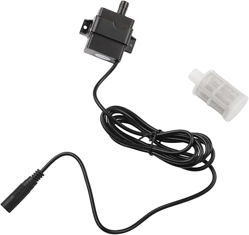 Miniatura 8 de Bomba de agua solar de 10W 9V con filtro para estanque de peces y acuario, bomba de circulación sumergible con altura de elevación de 8.2 ft,