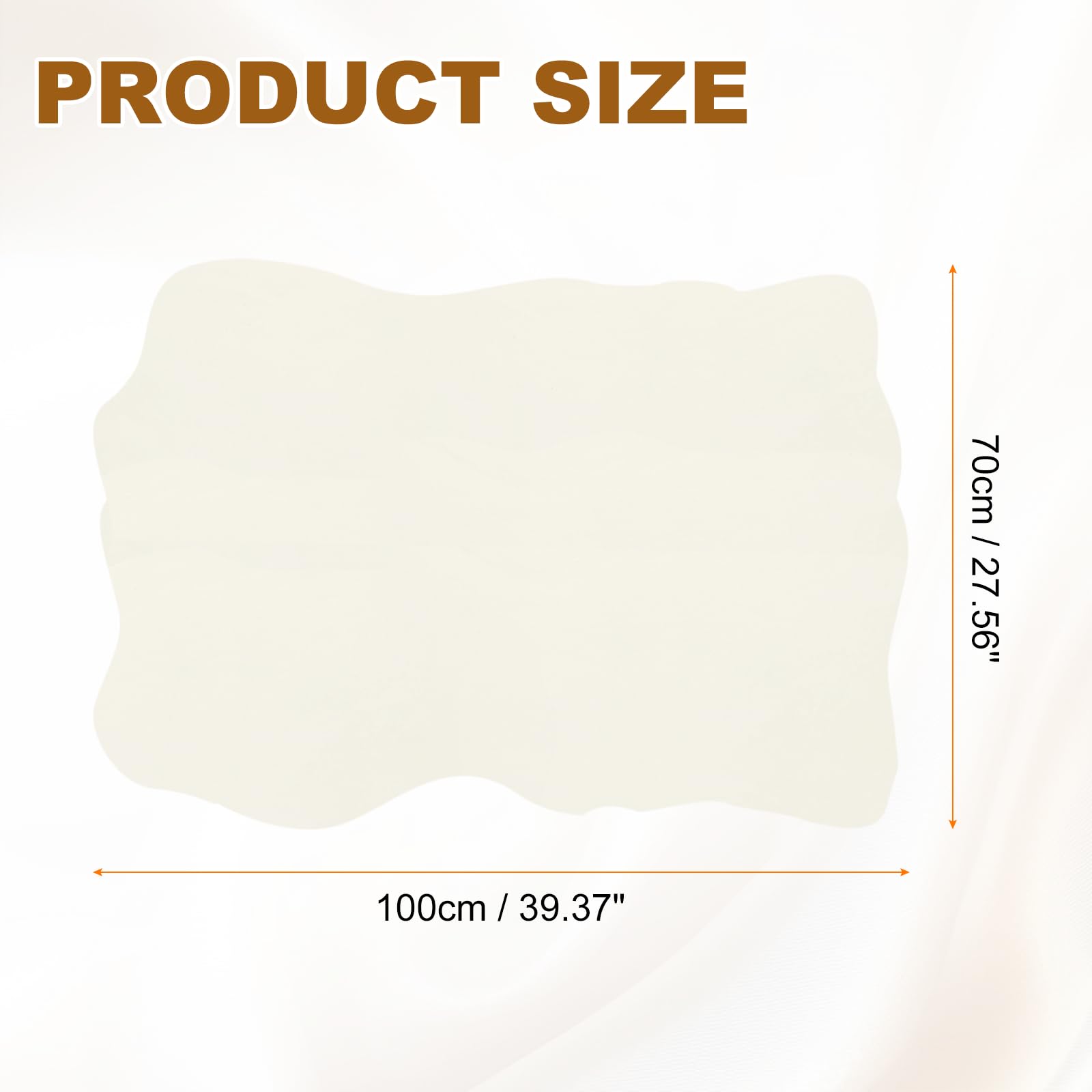 QUARKZMAN 3 Pezze Di Pelle Di Daino Per Auto 70cm x 100cm Pelle Di Daino Naturale Per Asciugare L'auto Super Assorbente Per Pulire Vetro Vernici Specchi Finestre Bianco
