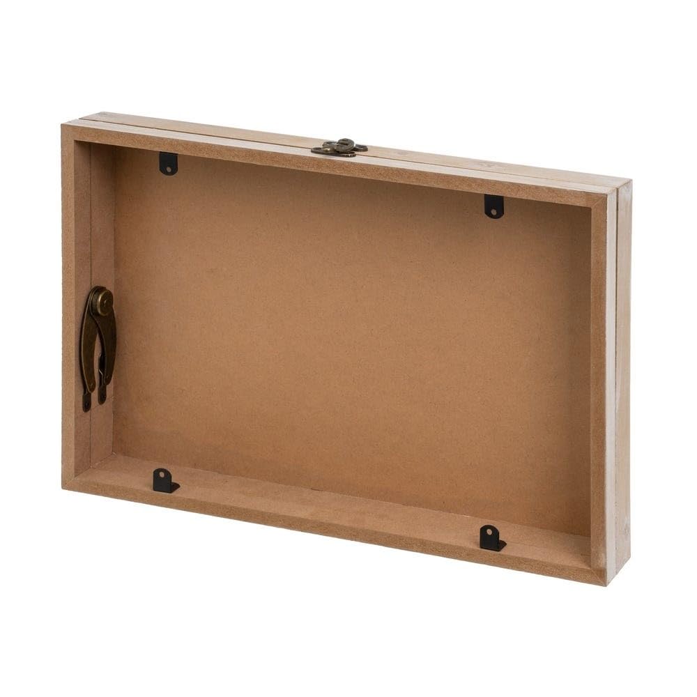 Tapa Contador de luz o cubrecontador electricos de Madera Home Corazon Rojo de 46x6x32 cm, Cubre Contador para Entrada Pasillo (Home Corazon Rojo)