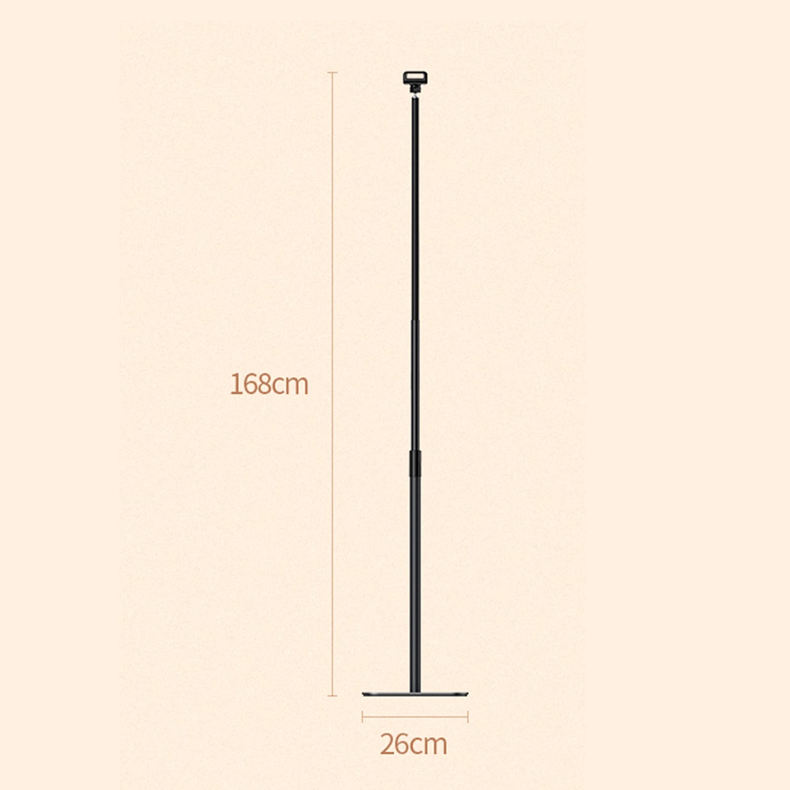 Tablet Verstellbar Bodenständer, Handy und Tablet-Bodenständer 360 Grad drehbar Schwanenhals Handy Halterung, Winkel Höhe einstellbar, Kompatibel mit 4.7-12.9 Zoll iPhone Samsung iPad Tablet
