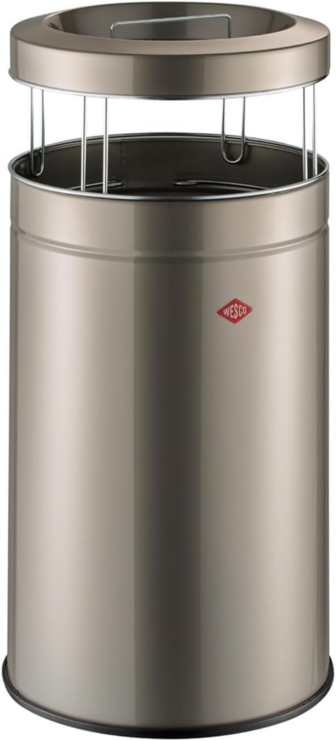WESCO Big ASH 355901-53 Smoking Trash Can, Blue, Size: Diameter 17.1 x Height 34.3 inches (43.5 x 87.1 cm), Outdoor Smoking Stand, 26.2 gal (120 L)