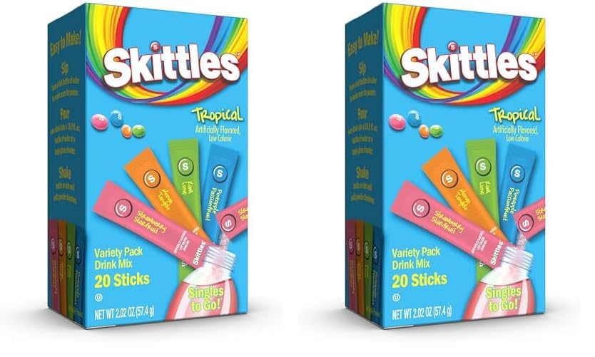 Skittles Singles To Go Variety Pack, Watertok Powdered Drink Mix,...