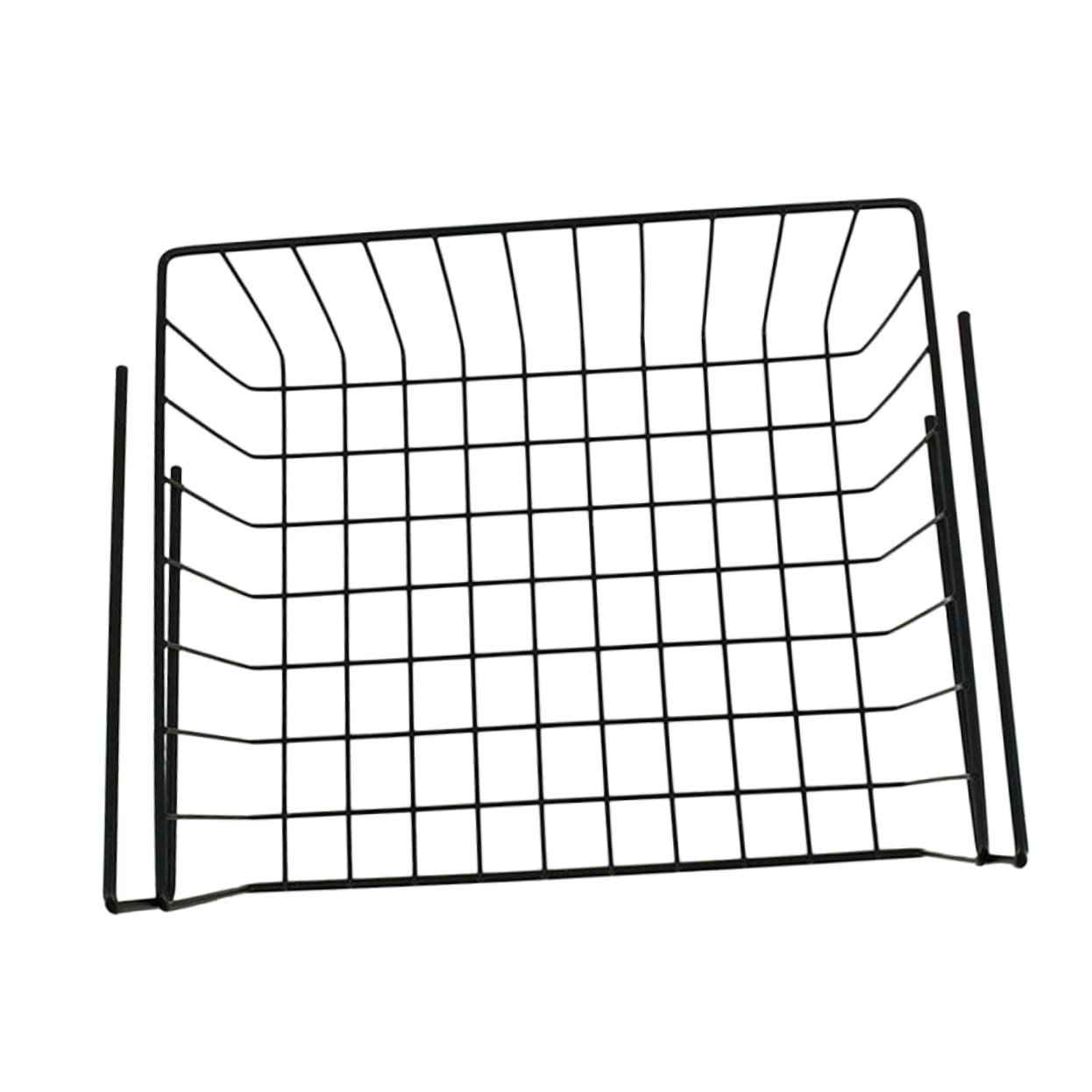 Hemobllo Stainless Steel Under Shelf Storage Organizer Rack Small Iron Mesh Hanging Basket for Cabinets Cupboards and Closets for Tidy Kitchen and Office Spaces