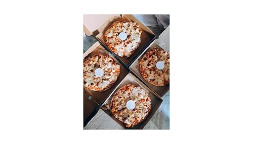 Vista 2 de bark and lindy Soporte para guardar pizza - Trípode de plástico blanco para soporte de caja de pizza (25)