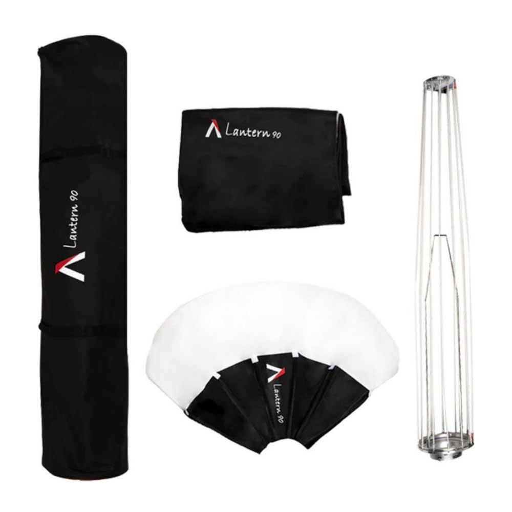 Amaran Lantern 90 cm, 90 cm, omnidirektionaler Modifikator mit weichem Licht für Umgebungsbeleuchtung, schnelles Baudesign, ideal für Studio, Standort und Videoinhalte mit großen