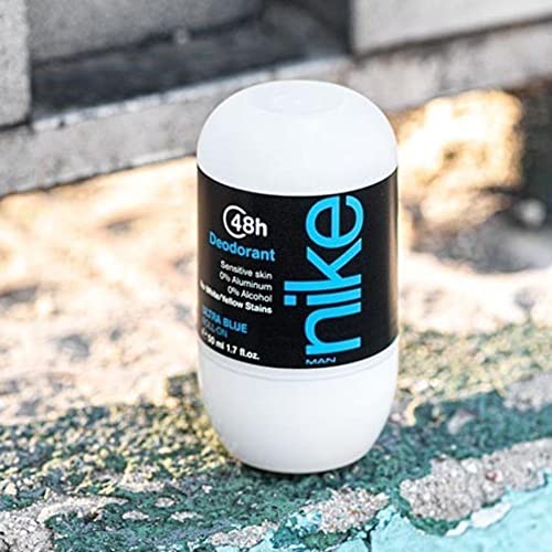 Image of Nike Ultra Blue Deodorant Roll-On for Men - Long Lasting Freshness, 50ml