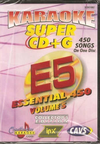 CHARTBUSTER SUPER CD+G Volume #5 - 450 CDG Karaoke Songs Playable on CAVS System or on your PC DVD player using Windows. by mix