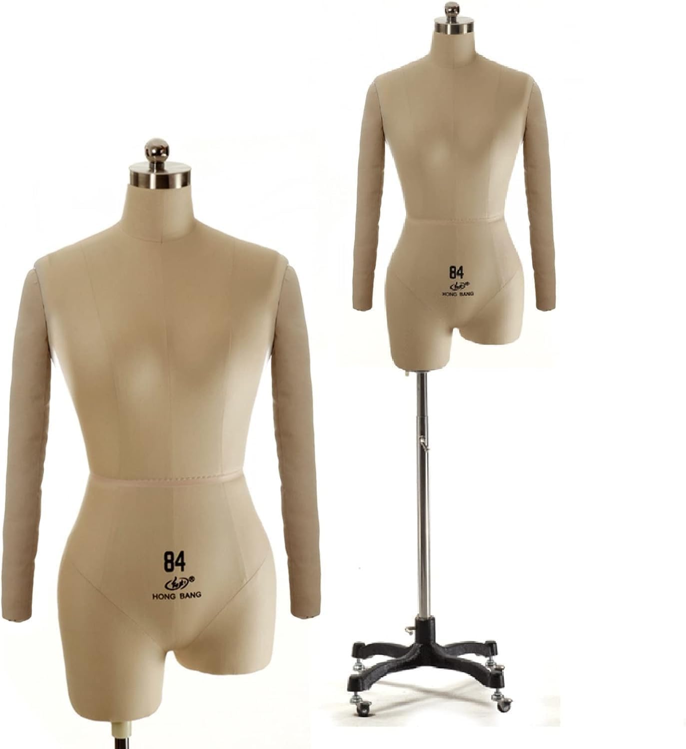 CONGRUI Mannequin Female Half Adjustable Dress Women Dummy Manikin Model Stand(XXL-Model 88)