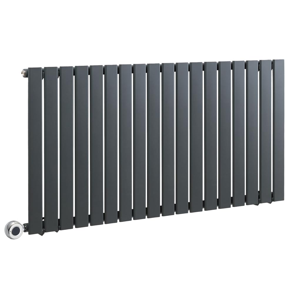 Milano Anthracite 1000W Single Panel Wifi Electric Radiator Plug 635X1190mm