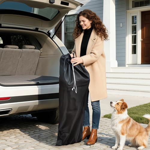 Image of MoNiBloom 4 Wheels Pet Stroller, Easy-Fold Umbrella Shaped Dog Cat Jogger Stroller w /Storage Bag & Visible Mesh for Small /Medium Dogs Cats Leopard Print
