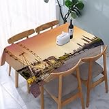 DESIGNED FOR YOU - These table covers are professionally crafted with unique motifs and vibrant colors. These picnic tablecloths offer creative home decor ideas, combining aesthetic appeal with practical use. For any occasion at home, garden, kitchen, dining room, cafe, patio or party.