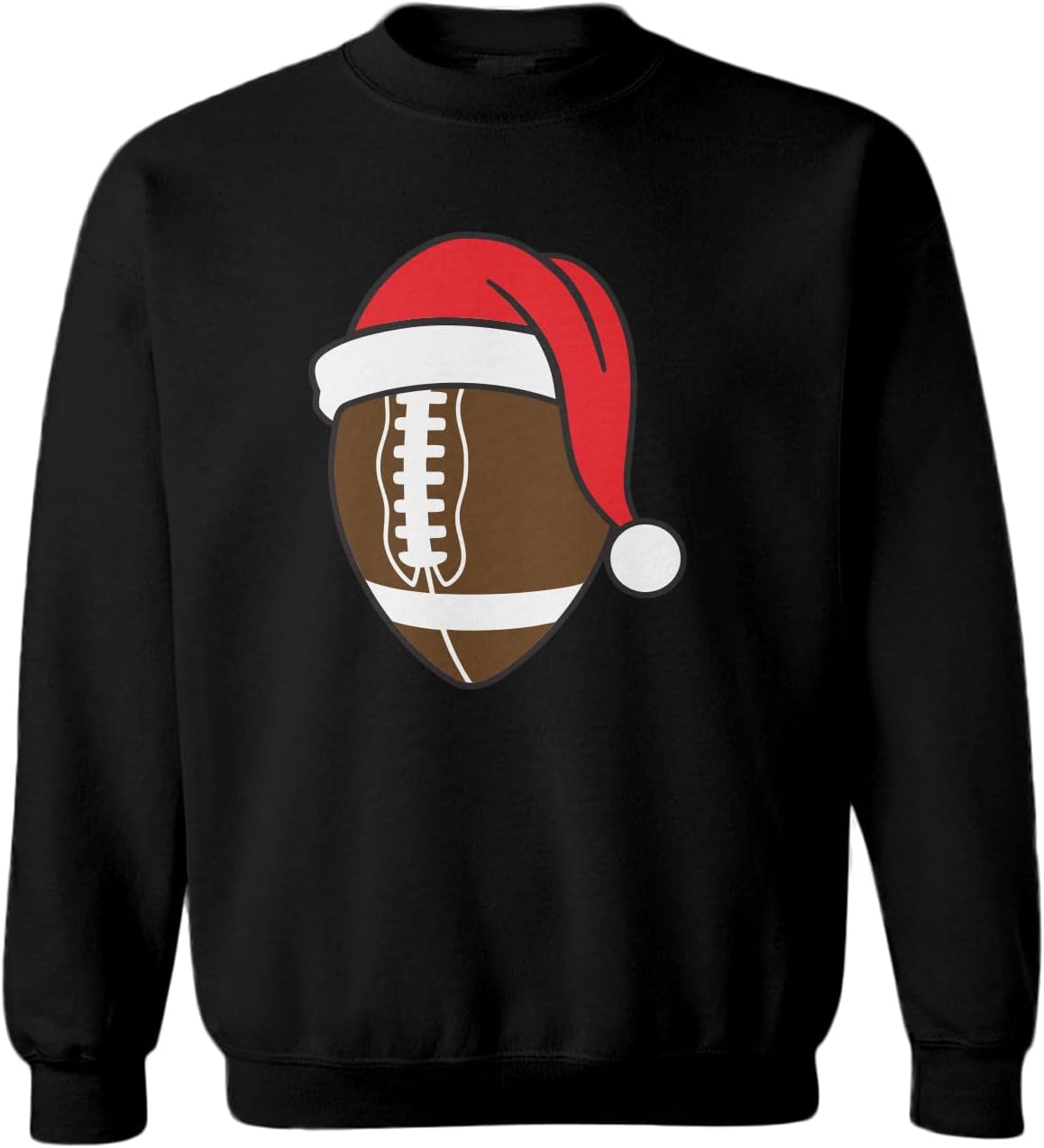 Tcombo Football Santa Claus Hat - Christmas Toddler Fleece Crewneck Sweater