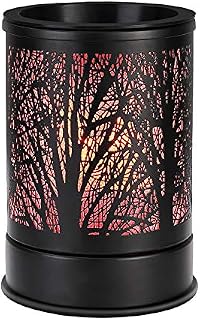 Enaroma Fragrance Wax Melts Warmer with 7 Colors LED Changing Light Classic Black