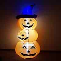 エアブロウ 三段ハロウィン　KIS23277 Amazon | ハロウィンエア装飾 エアブロー 3段パンプキン 125cm