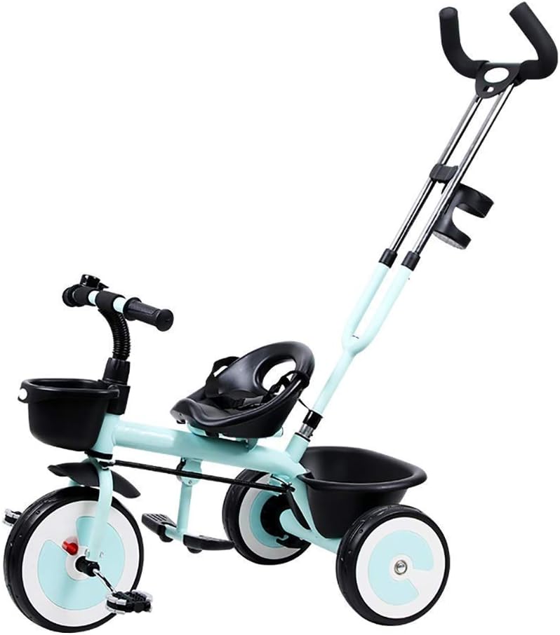 Tricycle Trike, Folding Pedal Multifunctional Kids 3-in-1 Tricycle, Baby Outdoor Tricycle, 3 Colors, 56x72x48cm (Color: Yellow)