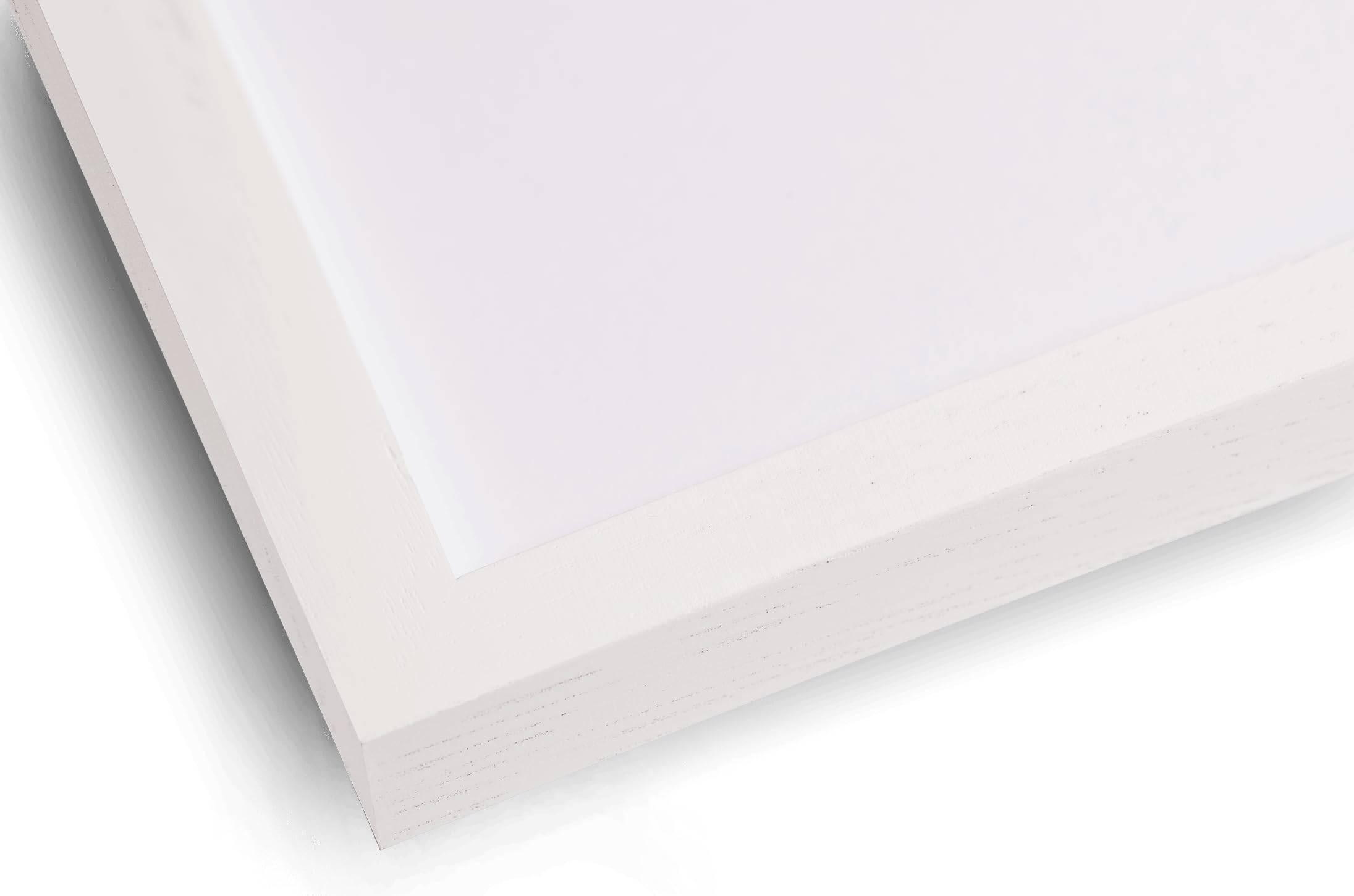 Set di 2 cornici in legno bianco 13 x 18 cm, cornice in rovere bianco, certificato FSC, con cavalletto e clip in metallo