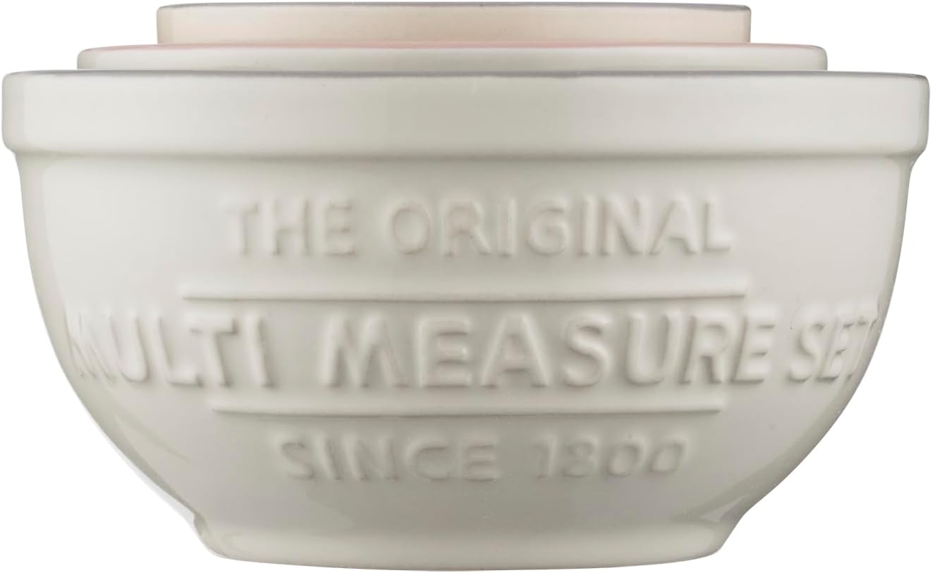 Mason Cash 2008.182 Innovative Kitchen Multi-Measuring Set, Ceramic, Off- White, 12 x 12 x 9 cm