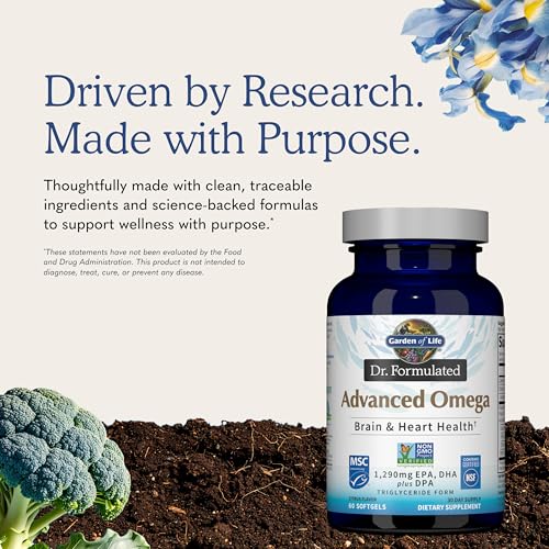 Garden of Life Dr. Formulated Advanced Omega 3 Fish Oil, 60 Softgels - image 6
