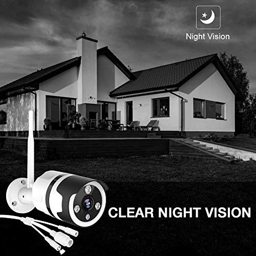 Netvue Outdoor Security Camera - Ip66 Waterproof, 1080P Surveillance Cameras, Wifi Camera Two-Way Audio, Night Vision, Motion Detection, Cloud Storage 24S Smart-Clip,Sd Card Support Alexa #TOP4