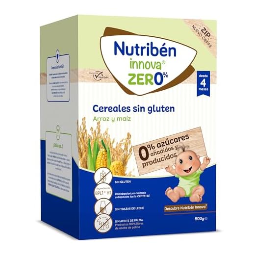 Nutribén innova ZERO 0% Cereales Sin Gluten | Arroz y Maiz | Alimento para Bebés a Partir de 4 Meses | 0% Azúcares Añadidos | Sin Trazas de Leche | 500g