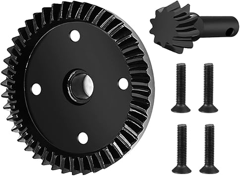 MOHERO RC علبة التروس الأمامية التروس التفاضلية الخلفية 43T 10T مجموعة التروس الصلب Diff ل 1/8 مقياس 4WD Sledge Off-Road Truck Upgrade