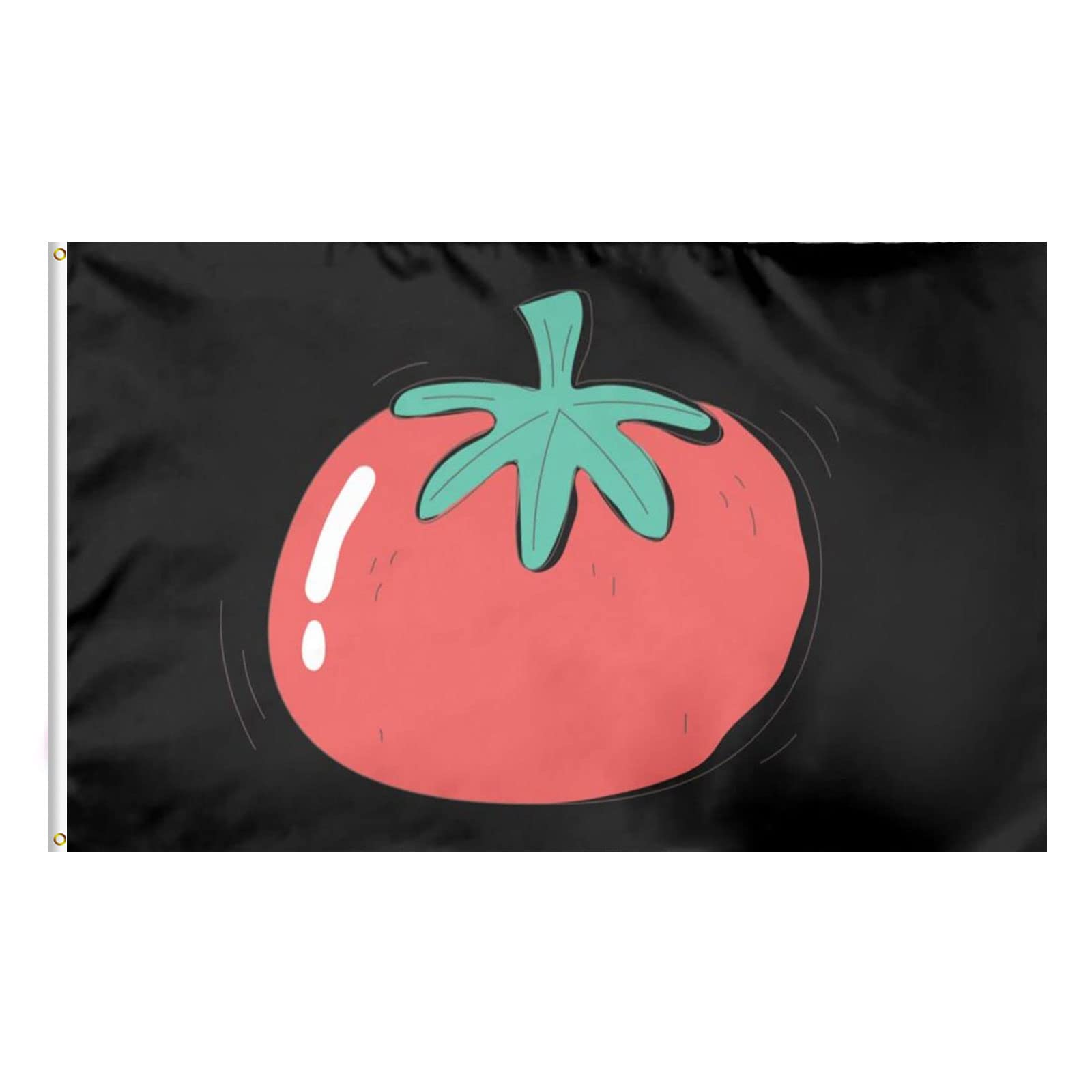 FLAGBURG Durable Red Tomato 3X5FT Flag Banner for Indoor Bedroom Dorm Man Cave Banner for Outside Outdoor Indoor Outdoor D...