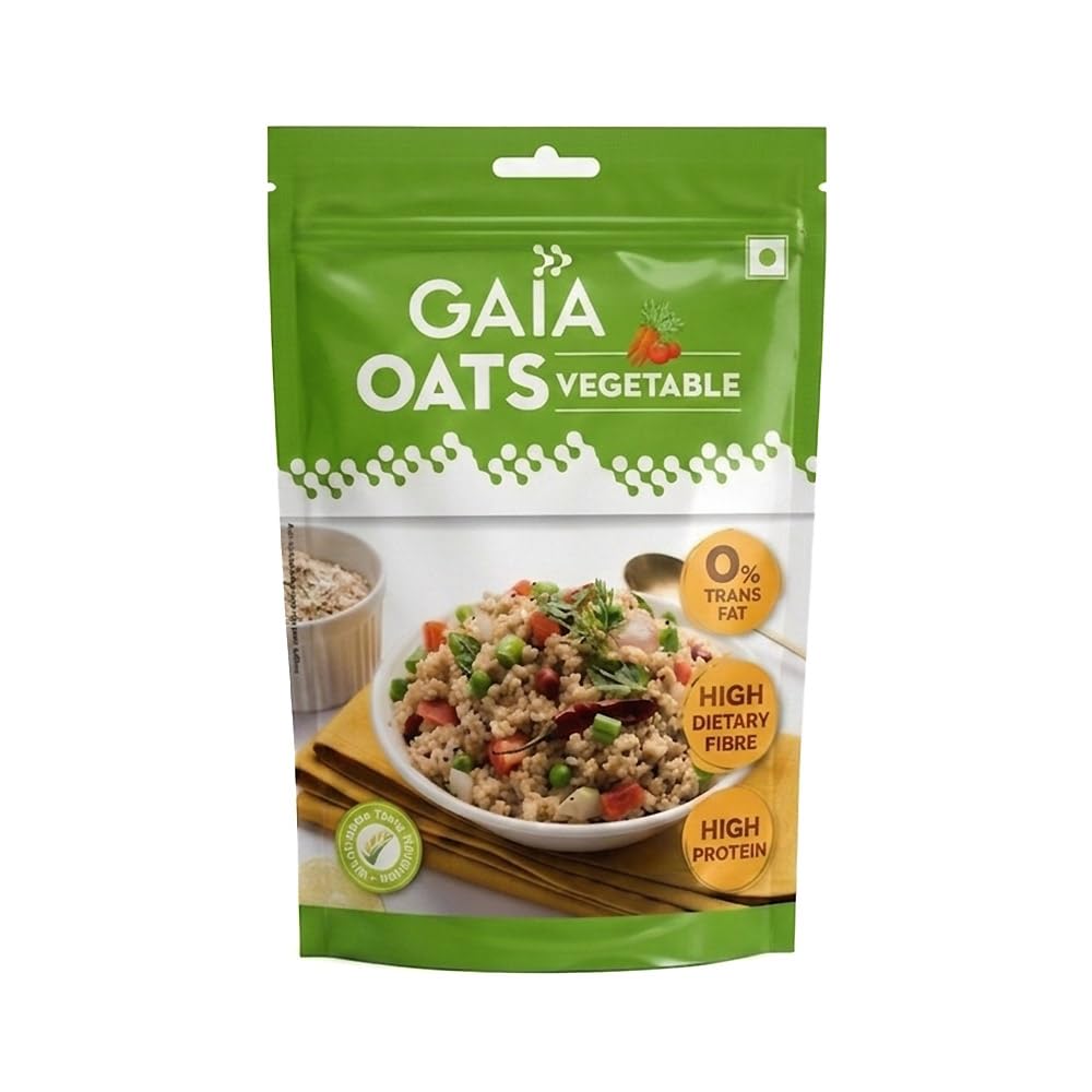 GAIA Oats Vegetable,High in Fiber & Protein with Zero Cholesterol(200 g)-image-40