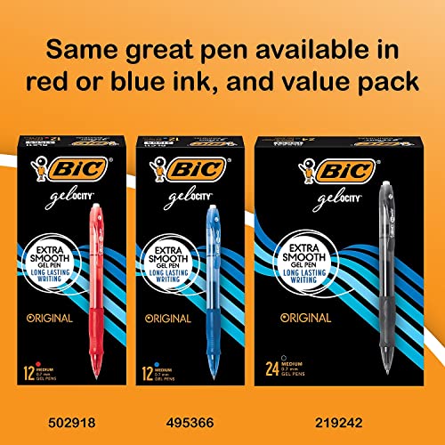 BIC RLC11BK Bolígrafo Retráctil Gel Negro 12 Unidades miniatura 3
