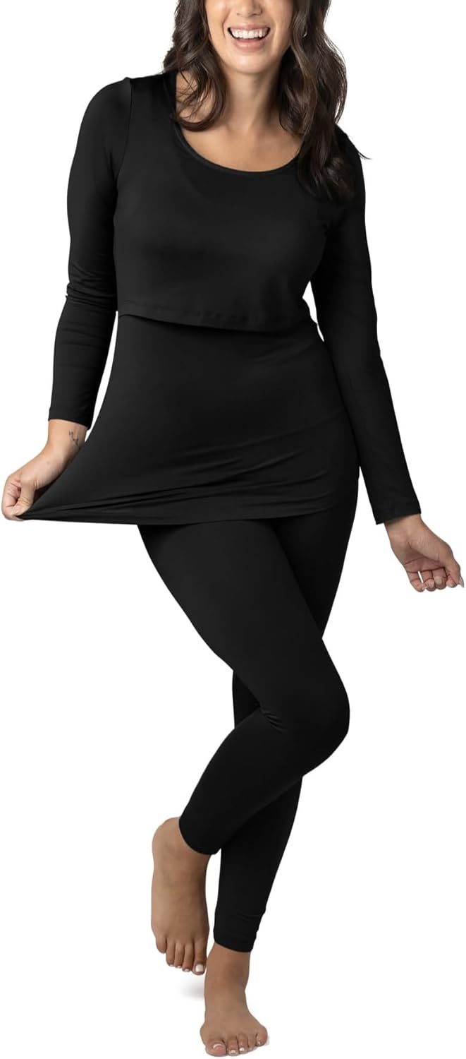 Kindred Bravely Jane Maternity Pajamas & Postpartum Lounge Sets for Women, Long Sleeve Nursing Pajamas