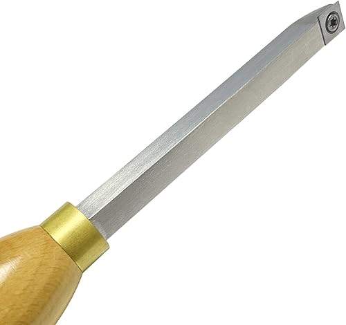 Miniatura 5 de Mini torno de madera con punta de carburo herramientas de torneado conjunto conjunto más duro detallador acabado hueco para carpintería con mango de