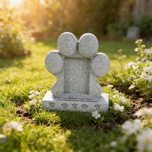 Lápida conmemorativa para superar la pérdida de tu mascota en el hogar 6