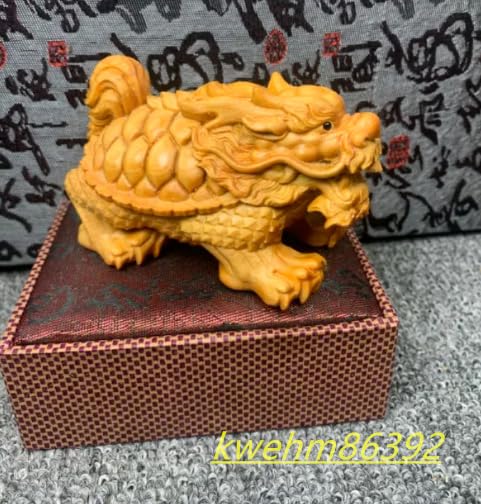 Amazon.co.jp: 神獣 龍亀 霊亀 置物 極上品 精密細工 古美術 彫刻工芸