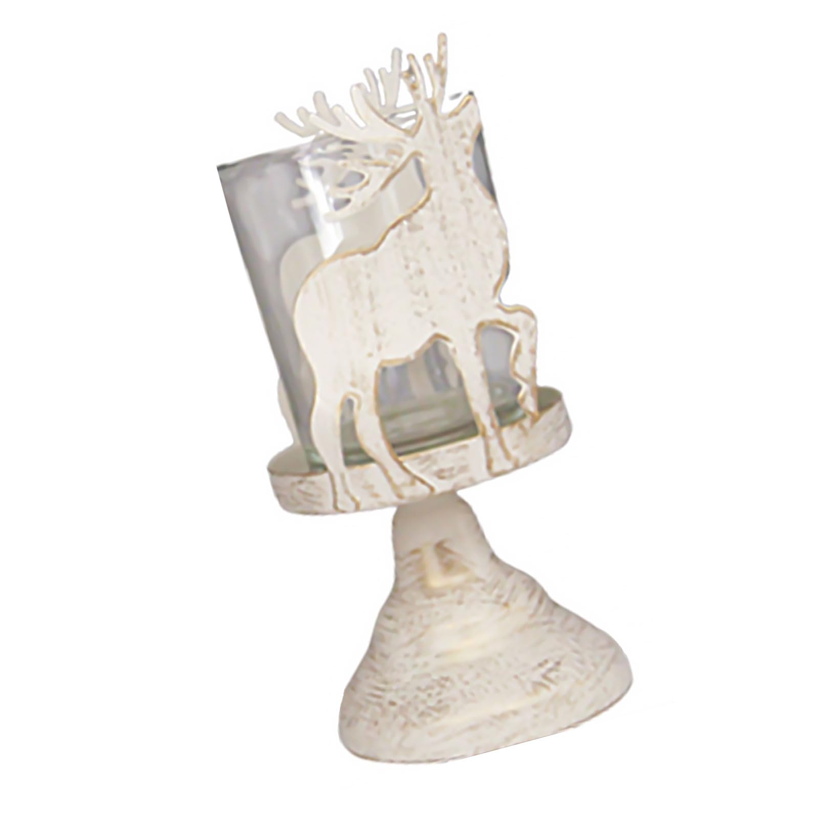 Metal Christmas Holder Desktop Decoration Candleholder Unique Pattern Candlestick Home Decoration Gold Metal Stand