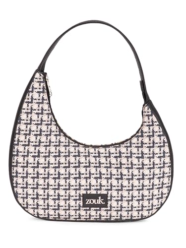 Image of ZOUK Pixi Small Shoulder Bag | Vegan Leather Evening Bag for Women with Shoulder Strap, Zip Closure & Water-Resistant Lining | Stylish Handcrafted Purse |