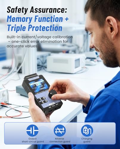 Image of Riiai 4-20mA Signal Generator: Supports Voltage and Current Output /Measurement, PWM Output, Function Generator with Rechargeable Battery, Calibration Function - for Electronic Maintenance /Testing