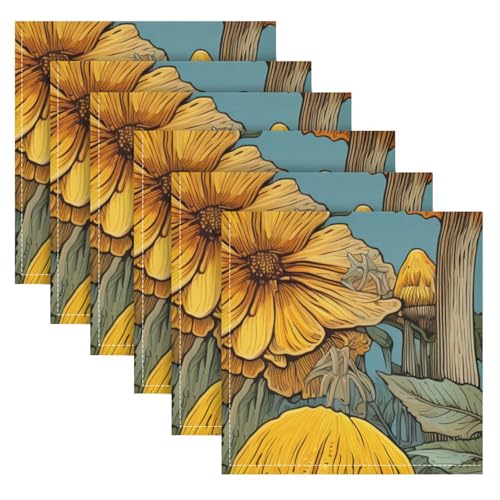Servilletas de Tela ALAZA 20x20 Pulgadas Pack x4 miniatura 6