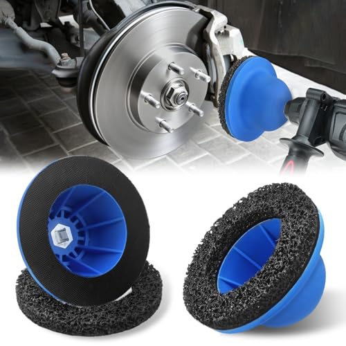 Brosse de nettoyage pour moyeu Pulchra bleue avec meule 150 mm pour perceuse
