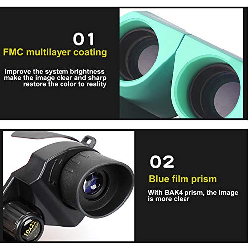 DECDEAL Binóculos para crianças ao ar livre, binóculos para iniciantes, mini portáteis, binóculos pa