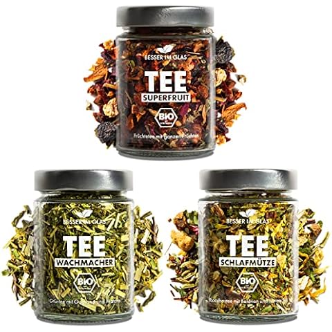 Besser im Glas Bio Tee Geschenkset Grüner Tee & Früchtetee lose „Superfruit“ Cover