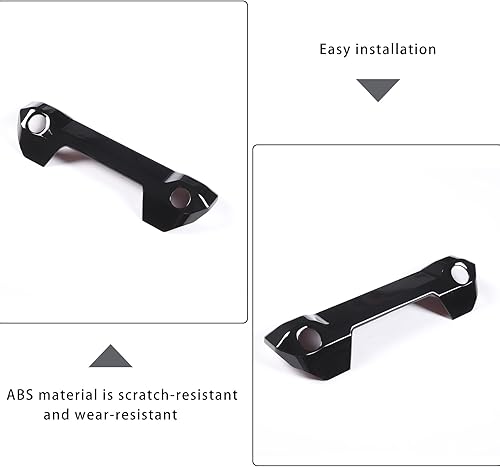 Miniatura 7 de Funda protectora para manija de puerta trasera Toyota Tundra 2022-2023, accesorios de automóvil ABS (piano de gama alta negro)