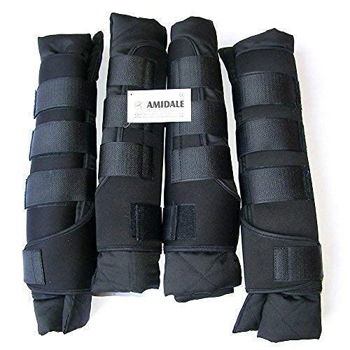 Amidale HORSE STABLE BOOTS/WRAPS, SET OF FOUR IN 5 BEAUTIFUL COLOUR BNWT (FULL, PURPLE)