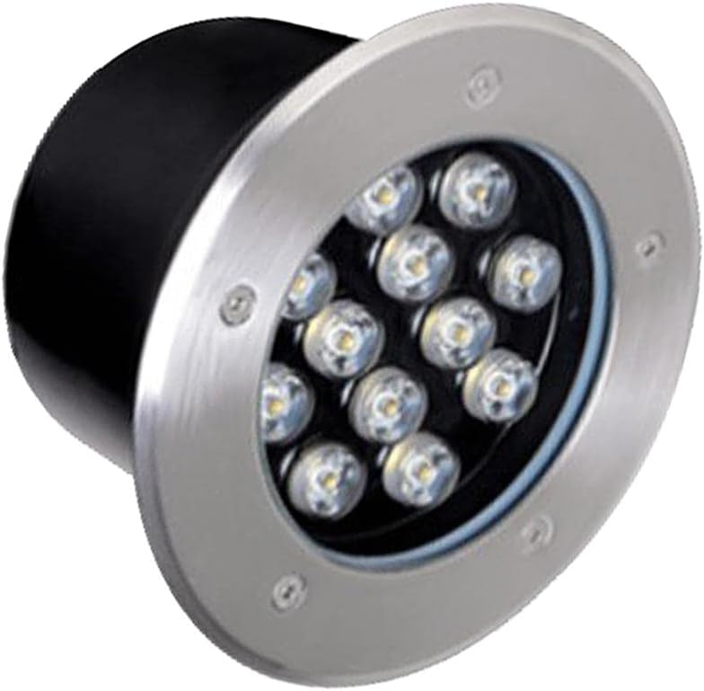 12 W Recessed Floor Lawn Lamp, Dual Use Floor Lamp, Garden Decor Light, White, 180 x 95 x 175 mm